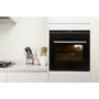 Indesit FIM33KABK Fanned Electric Built In Single Oven With Programmable Timer In Black
