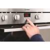 GRADE A1 - Indesit FIMD23IXS Electric Built-in Double Oven Stainless Steel