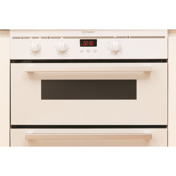 Indesit FIMU23WHS Electric Built-under Double Oven - White