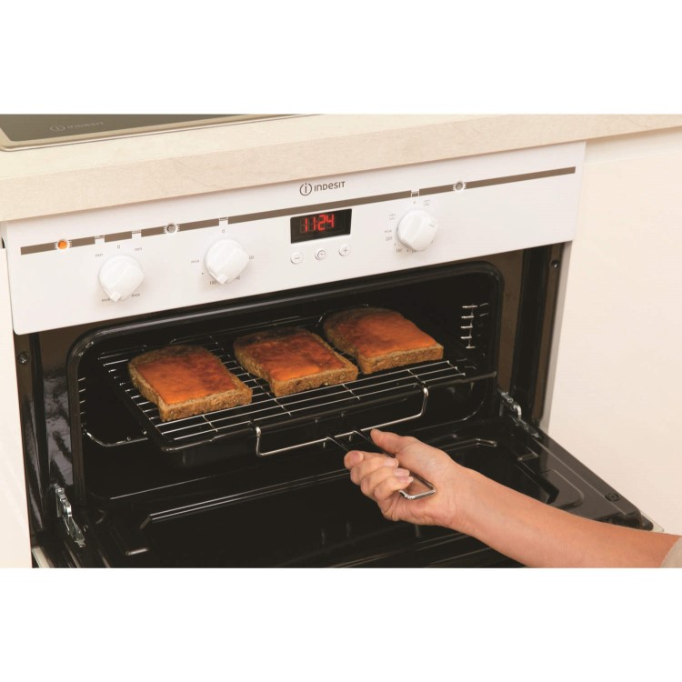 Indesit FIMU23WH Electric Built Under Double Oven in White