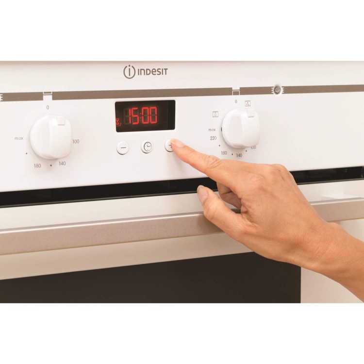 Indesit FIMU23WH Electric Built Under Double Oven in White