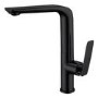 1.5 Bowl Black Granite Composite Undermount Kitchen Sink with Mixer Tap Set - Enza