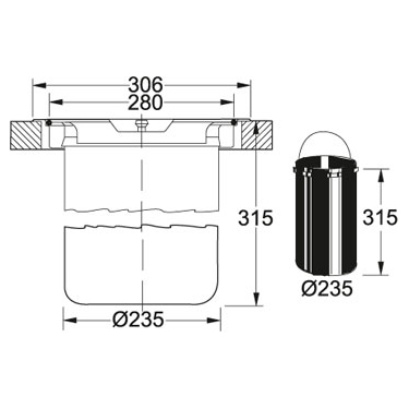 Franke FIWB12 Built In 12 Litre Waste Bin