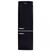 Amica 244 Litre 60/40 Retro Freestanding Fridge Freezer - Black Amica 244 Litre 60/40 Retro Freestanding Fridge Freezer - Black