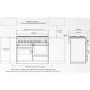 Falcon 83470 CKR 110cm Dual Fuel Range Cooker - Stainless Steel - Porthole Doors - Gloss Pan Stands
