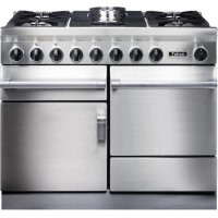 Falcon 83480 CKR 110cm Dual Fuel Range Cooker - Stainless Steel - Solid Doors - Matt Pan Stands