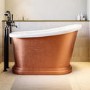 Copper Effect Roll Top Deep Freestanding Bath 1300 x 720mm - Florence