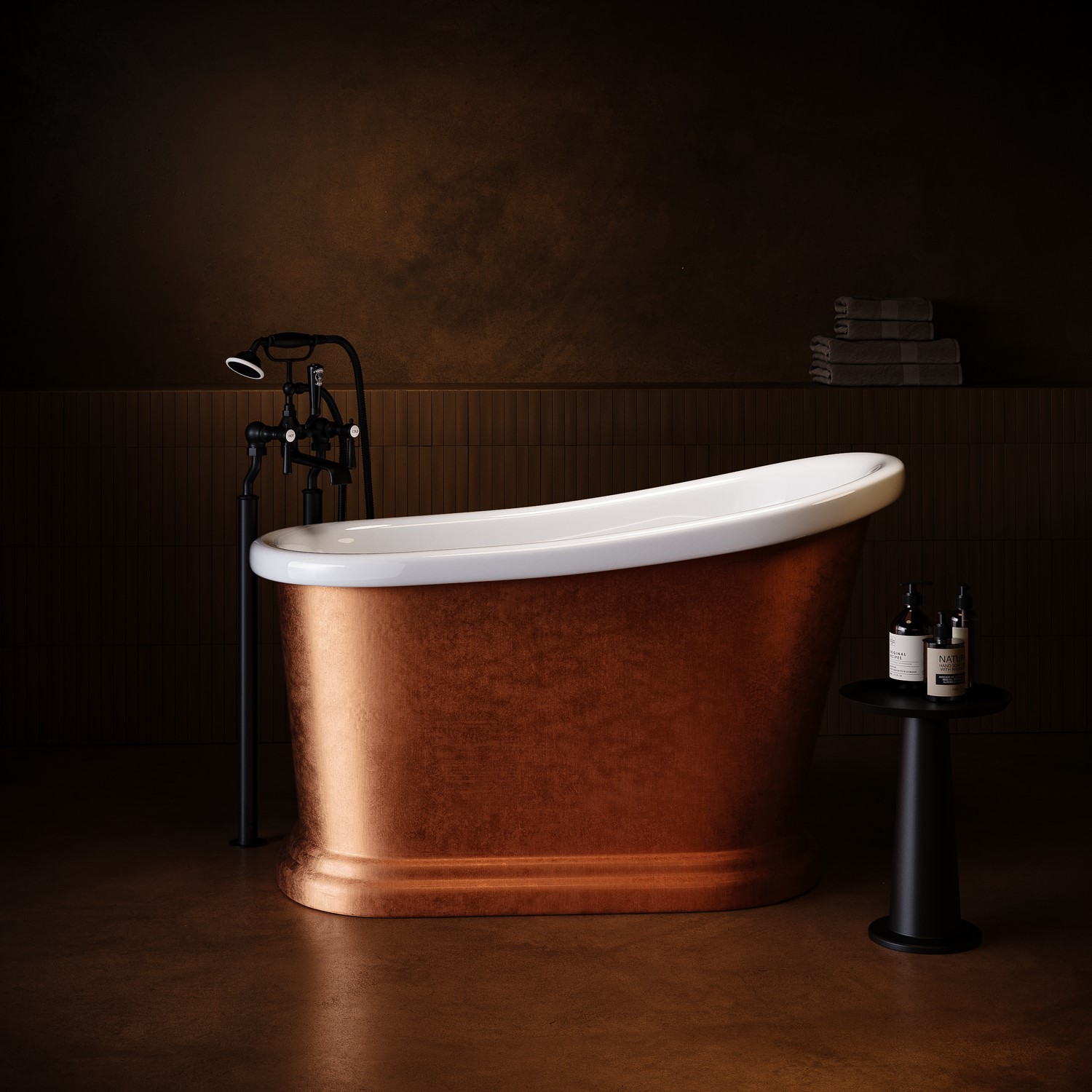 Effect Roll Top Deep Freestanding Bath 1300 x 720mm