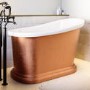 Copper Effect Roll Top Deep Freestanding Bath 1300 x 720mm - Florence