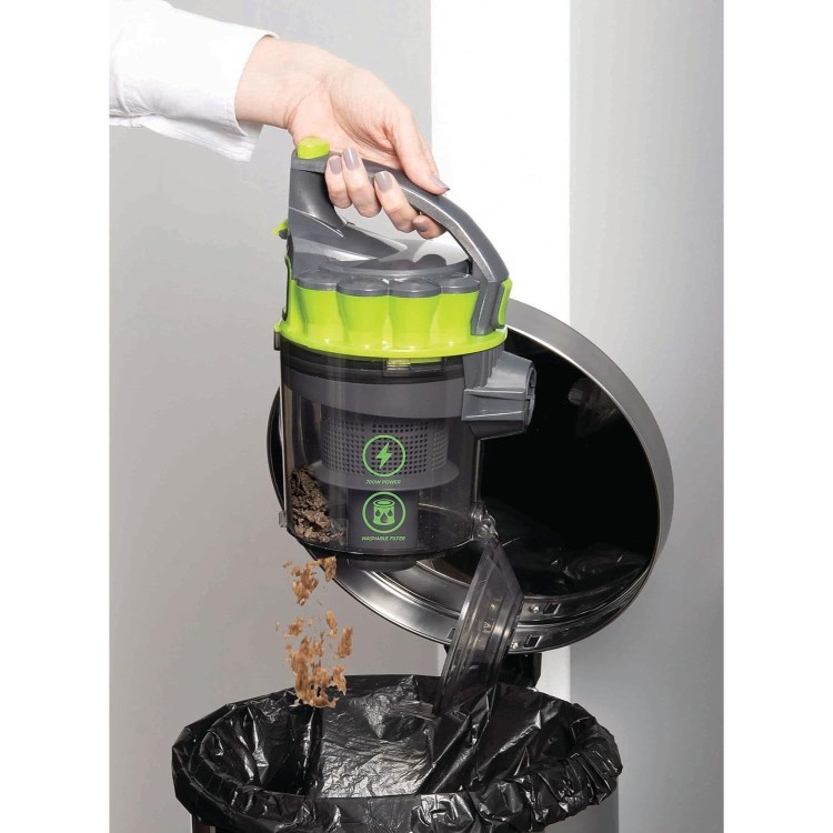 Daewoo FLR00046 Tornado Bagless Cylinder Vacuum Cleaner – Powerful Corded Vacuum