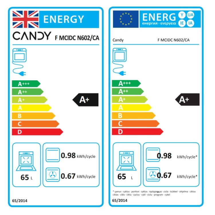 Candy FMCIDCN602CA Electric Single Oven - Black