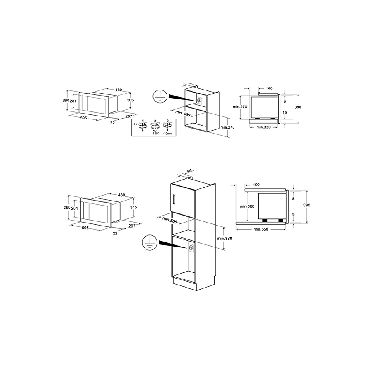 SMEG - Micro ondes Encastrable FME120