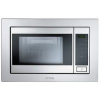 Smeg FME20TC3 Built-in 850W Touch Control Microwave with Grill Stainless Steel