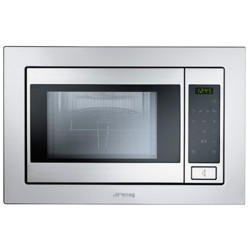 Smeg FME20TC3 Built-in 850W Touch Control Microwave with Grill Stainless Steel