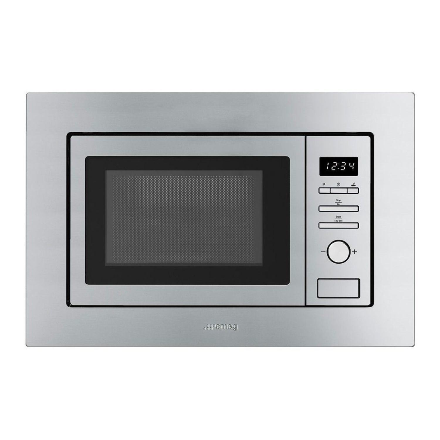 Smeg FMI020X Built-In Microwave with Grill - Stainless Steel