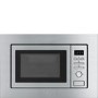 GRADE A2 - Smeg FMI020X Stainless Steel 20 litre Built-in Microwave with Grill complete with Frame
