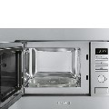 Refurbished Smeg FMI020X Built In 20L with Grill 800W Microwave Stainless Steel