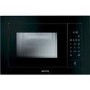 GRADE A3 - Smeg FMI120N Linea Built-in Microwave with Grill Black