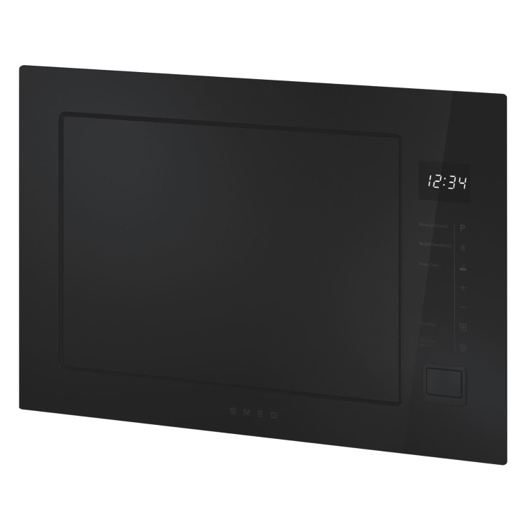 Smeg Musa Built-In 900W Microwave with Grill - Black