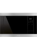 FMI320X Smeg FMI320X Classic 21L Stainless Steel and Eclipse Glass Built-in Microwave with Grill