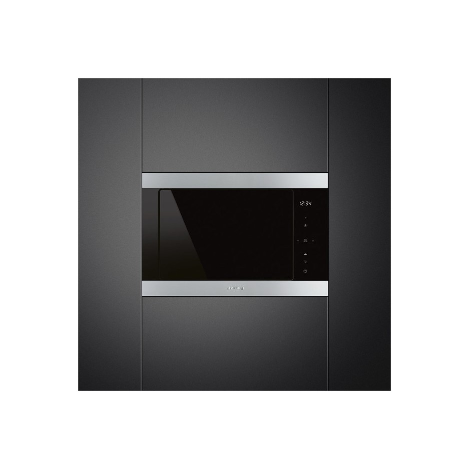 Smeg FMI325X 25L Classic Builtin Microwave with Grill Stainless Steel