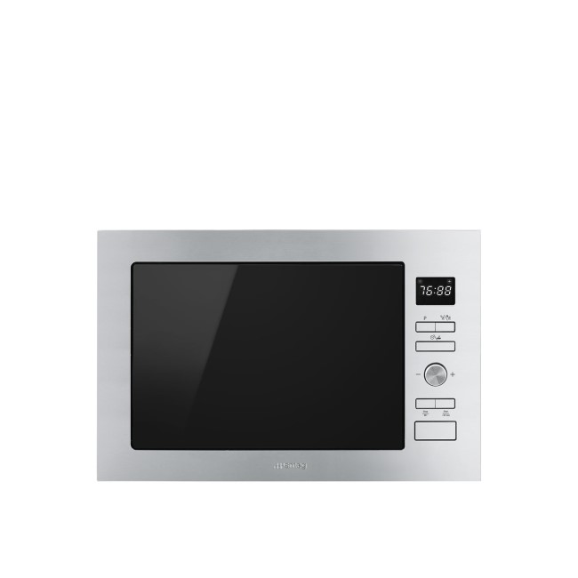 Smeg Cucina Built-in Microwave with Grill - Stainless Steel