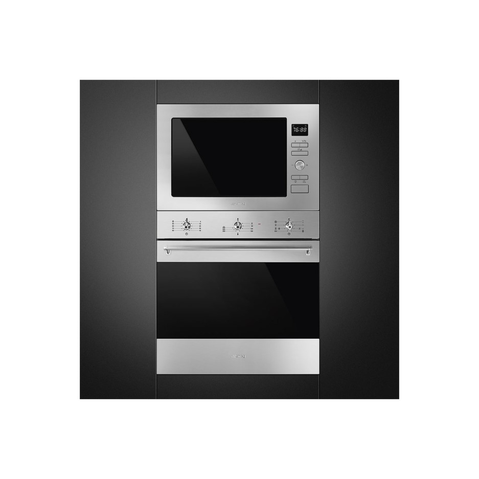 Smeg Cucina 25L 900W Builtin Microwave with Grill Stainless Steel