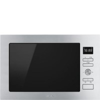 Refurbished Smeg Cucina FMI425X Built In 25L 900W Microwave Oven & Grill Stainless Steel