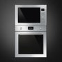 GRADE A2 - Smeg FMI425X Cucina 25L Built-in Microwave Oven And Grill - Stainless Steel