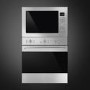 Smeg Cucina Built-in 900W Microwave with Grill - Stainless Steel