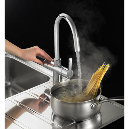 Franke FMINESS Minerva 3-in-1 Kettle Tap in SilkSteel