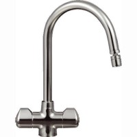 Franke Chrome Twin Lever Bi-flow Kitchen Tap - Moselle Franke Chrome Twin Lever Bi-flow Kitchen Tap - Moselle