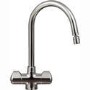 Franke Chrome Twin Lever Bi-flow Kitchen Tap - Moselle