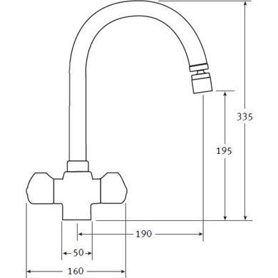 Franke Moselle Bi-flow Tap SilkSteel