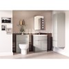 Tall Cashmere Bathroom Storage Unit - W400 x H1400