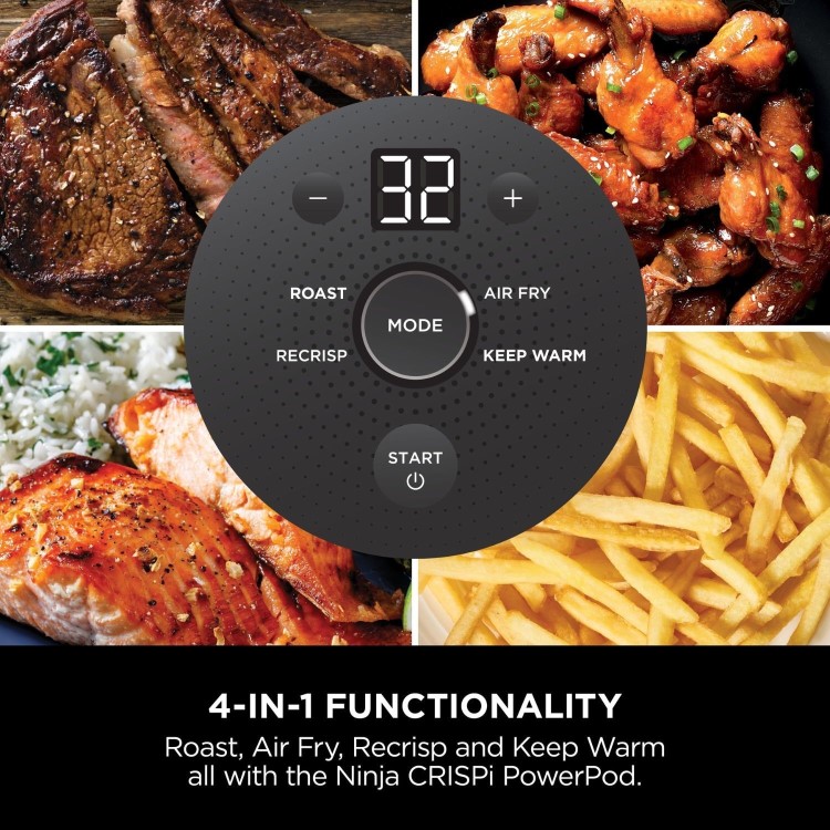 Ninja CRISPi 4-in1 Portable Air Fryer - Cyberspace Blue