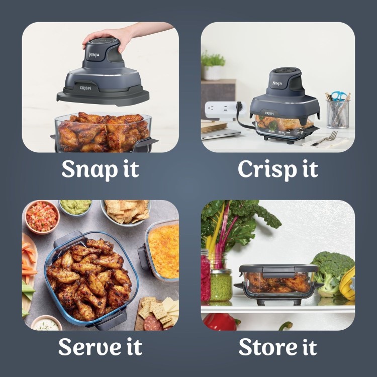 Ninja CRISPi 4-in1 Portable Air Fryer - Cyberspace Blue