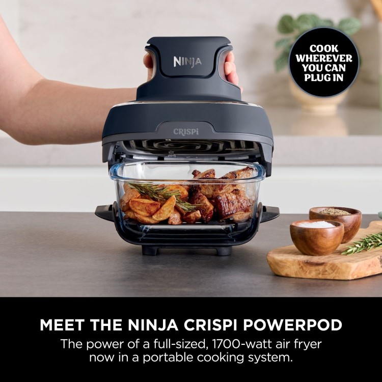 Ninja CRISPi 4-in1 Portable Air Fryer - Cyberspace Blue
