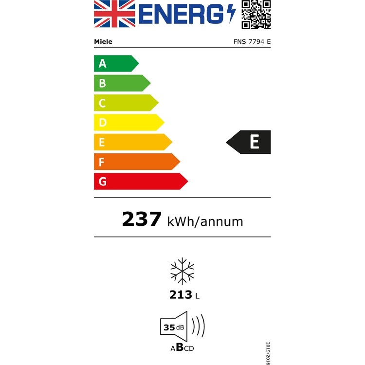 Miele 213 Litre Integrated In-Column Freezer
