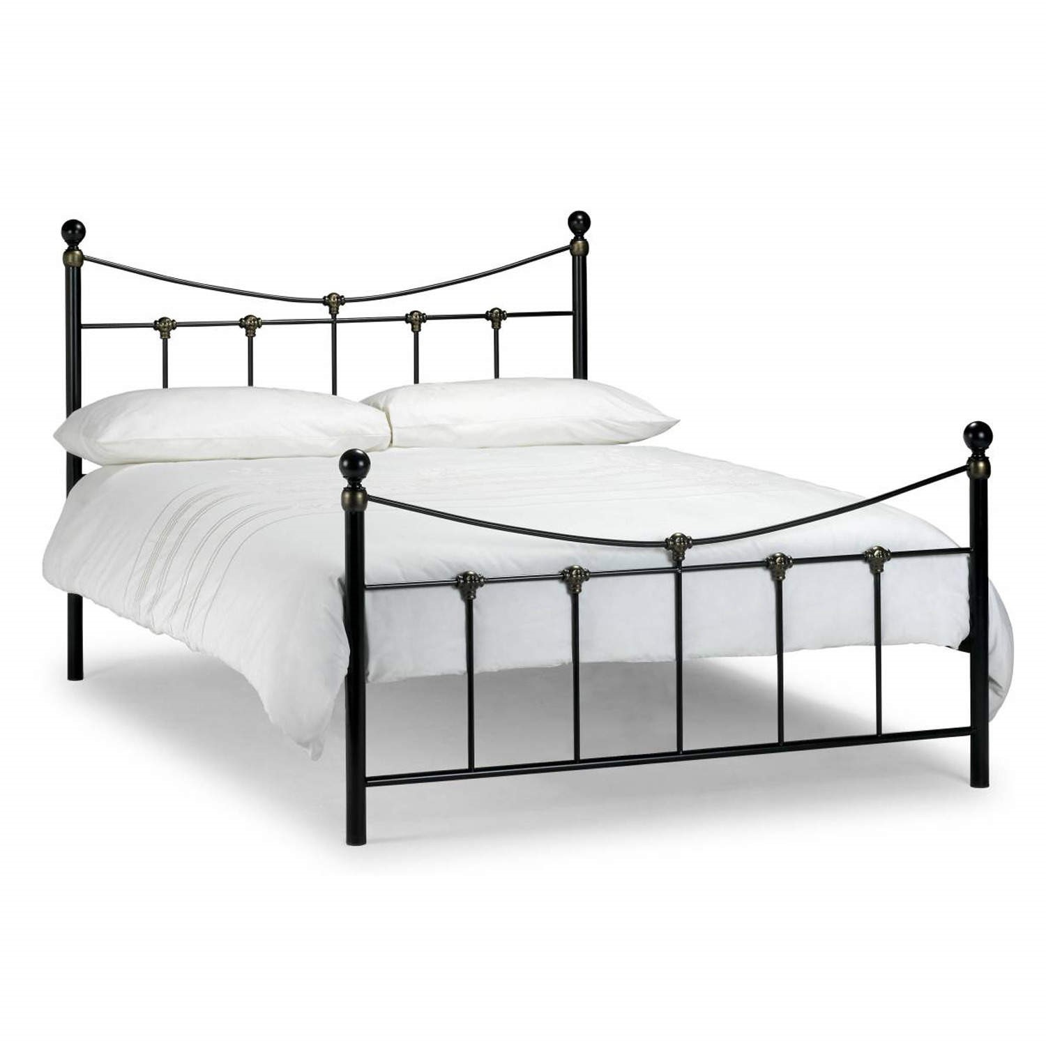 Details About Antique Style Julian Bowen Rebecca Black Metal Double 4 6 4ft6 Bed Frame