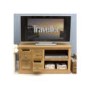 Baumhaus Mobel Solid Oak DVD Storage TV Cabinet 