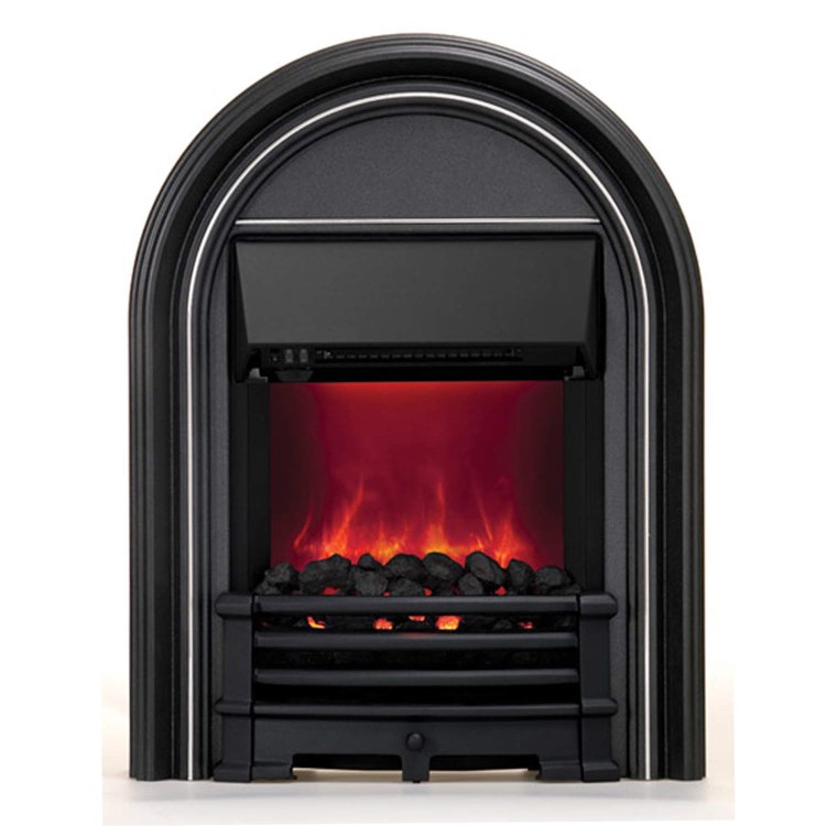 Be Modern Abbey Black Finish LED Electric Fire