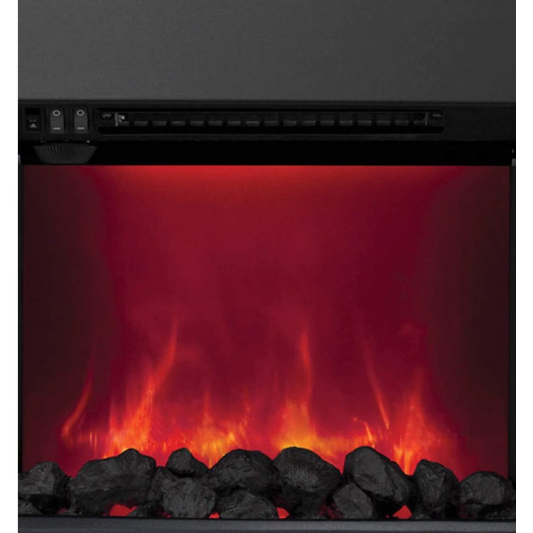 Be Modern Abbey Black Finish LED Electric Fire