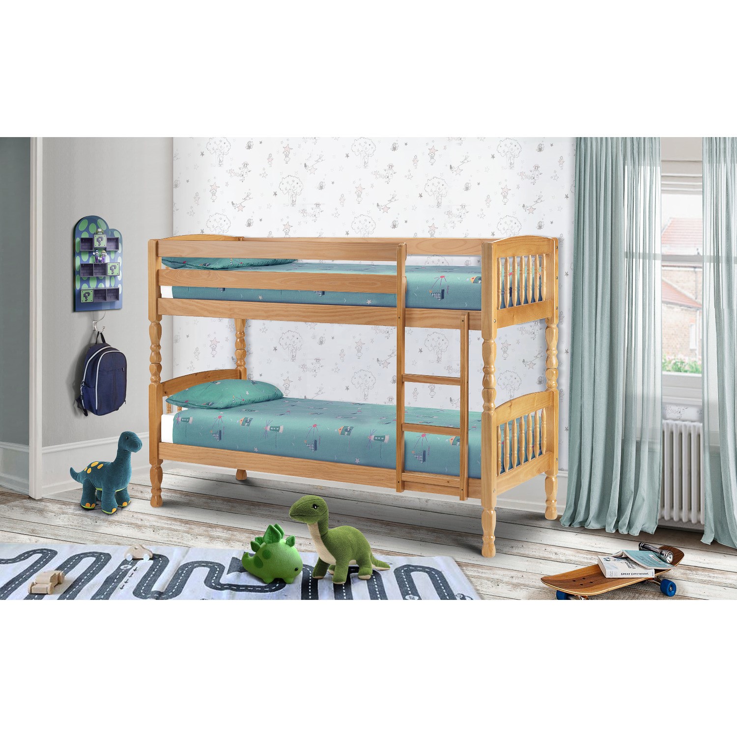 Stylish Kids Solid Pine Wooden Bunk Bed Single Julian Bowen Lincoln Stylish Kids Solid Pine Wooden Bunk Bed Single Julian Bowen Lincoln Sy
