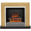 Brown Freestanding Log Effect Electric Fireplace Suite - Be Modern Devonshire