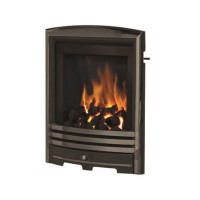 Be Modern Cast Slimline Gas Fire in Nickel Featuring Easy Grip Slide Control