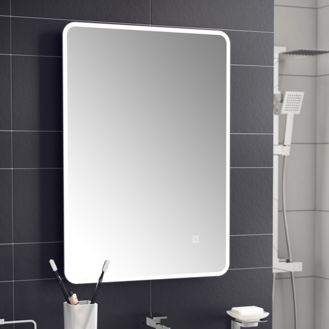 Ashan LED Universal Bathroom Mirror with Demister Pad FOL100201