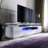 Evoque White High Gloss Soundbar TV Unit with LED Feature