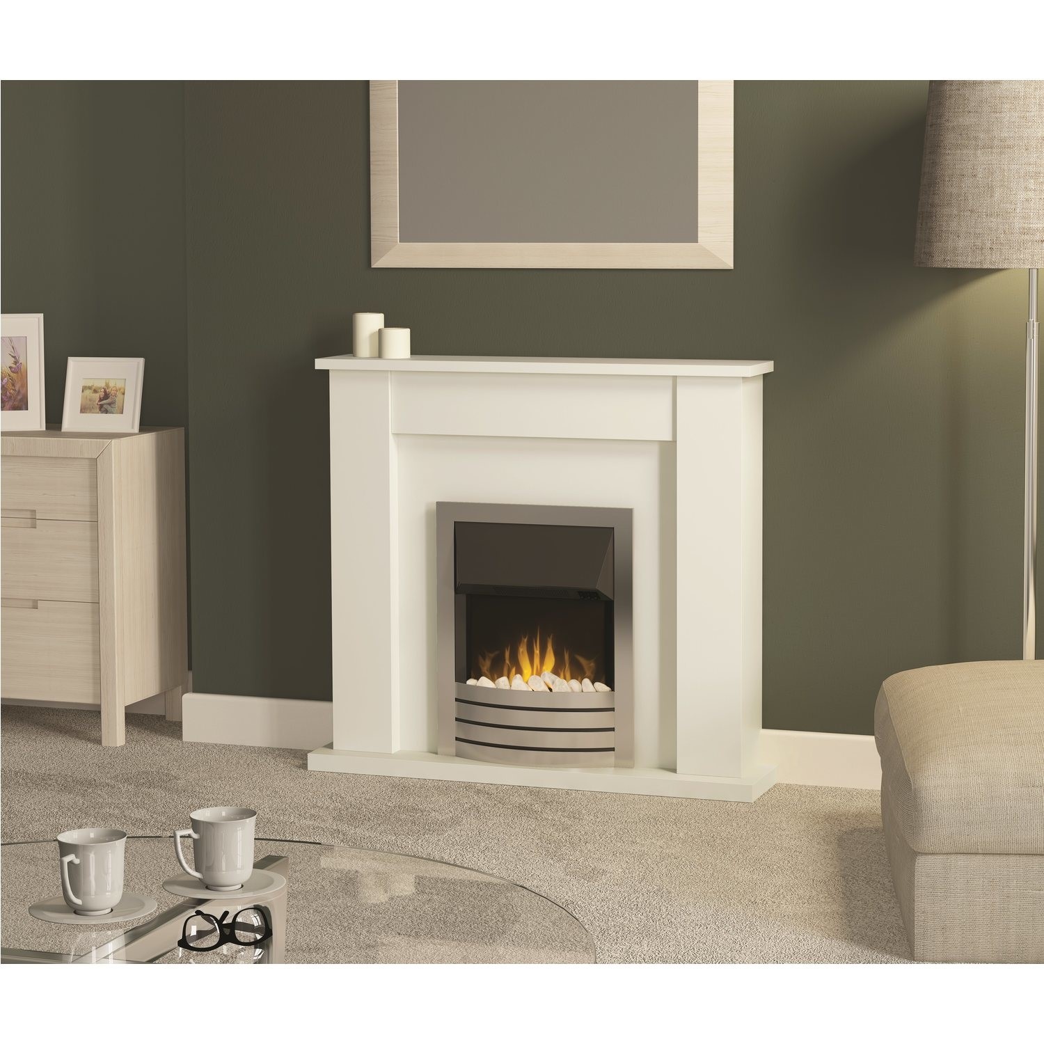 Bemodern Kendall Electric Fire Surround And Fireplace Insert White Bemodern Kendall Electric Fire Surround And Fireplace Insert White Fol100278 1 Of 1free See More