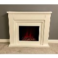 Suncrest Bedale Electric Fireplace Suite in Soft White